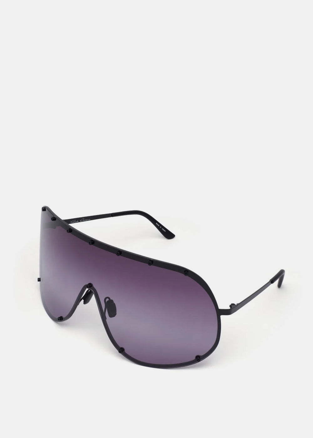 Black & Clear Shield Sunglasses Rick owens оригінал – Купити в Україні – вид ззаду