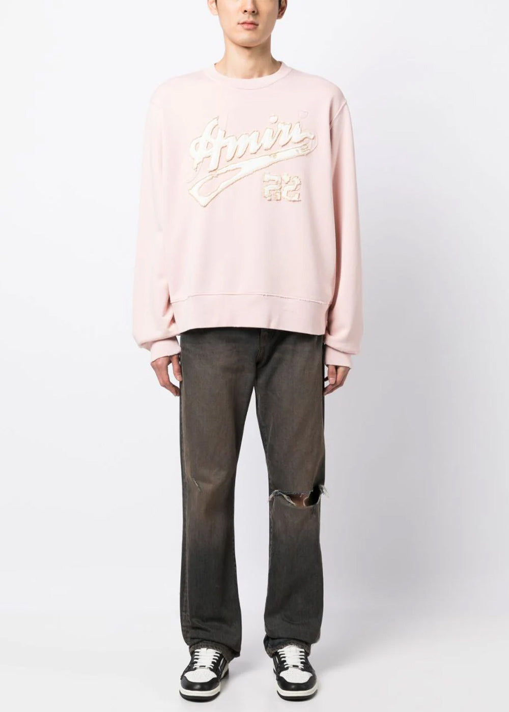 Pink 22 Logo-Appliqué Sweatshirt Amiri оригінал – Купити в Україні – вид ззаду