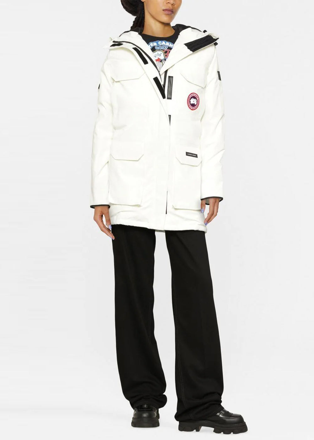 North Star White Expedition Down Parka Canada goose оригінал – Купити в Україні – вид ззаду