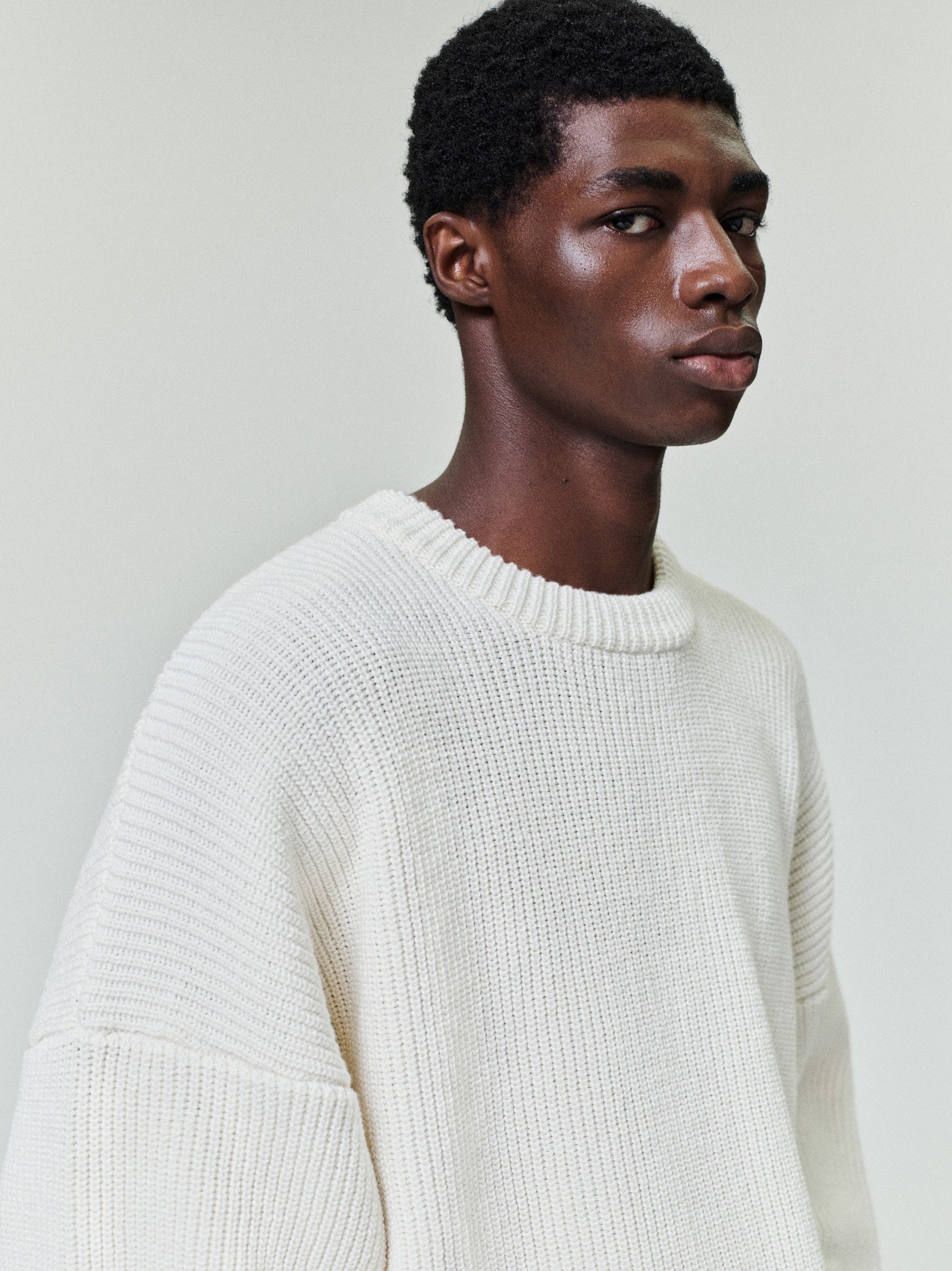 Оригінальна Double Knit Linen Wool Cotton Crewneck Sweater Fear of god – детальний вид - FEAR OF GOD
