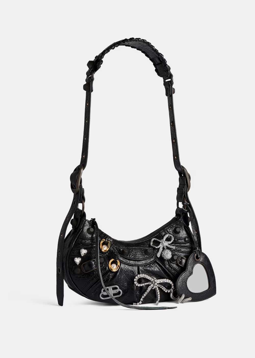 Оригінальна Black Le Cagole Xs Shoulder Bag Balenciaga – вид ззаду