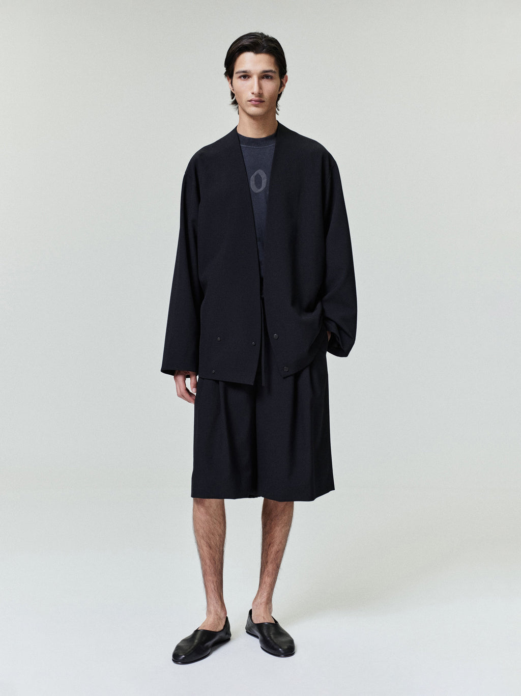 Easy Care Wool Relaxed Lapelless Jacket Fear of god – Гарантія оригінальності – боковий вид