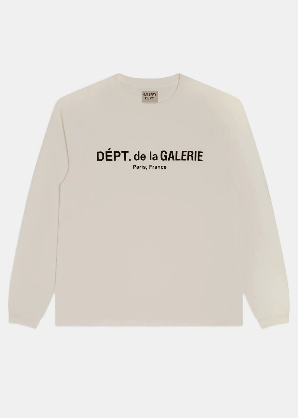 Washed Cream French Logo Lux Long Sleeve Tee Gallery department оригінал – Купити в Україні – боковий вид