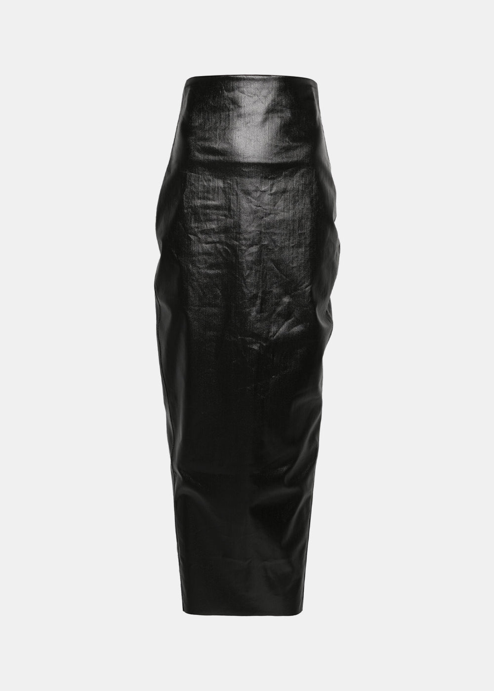 Black Coated Denim Skirt Rick owens оригінал – Купити в Україні – боковий вид