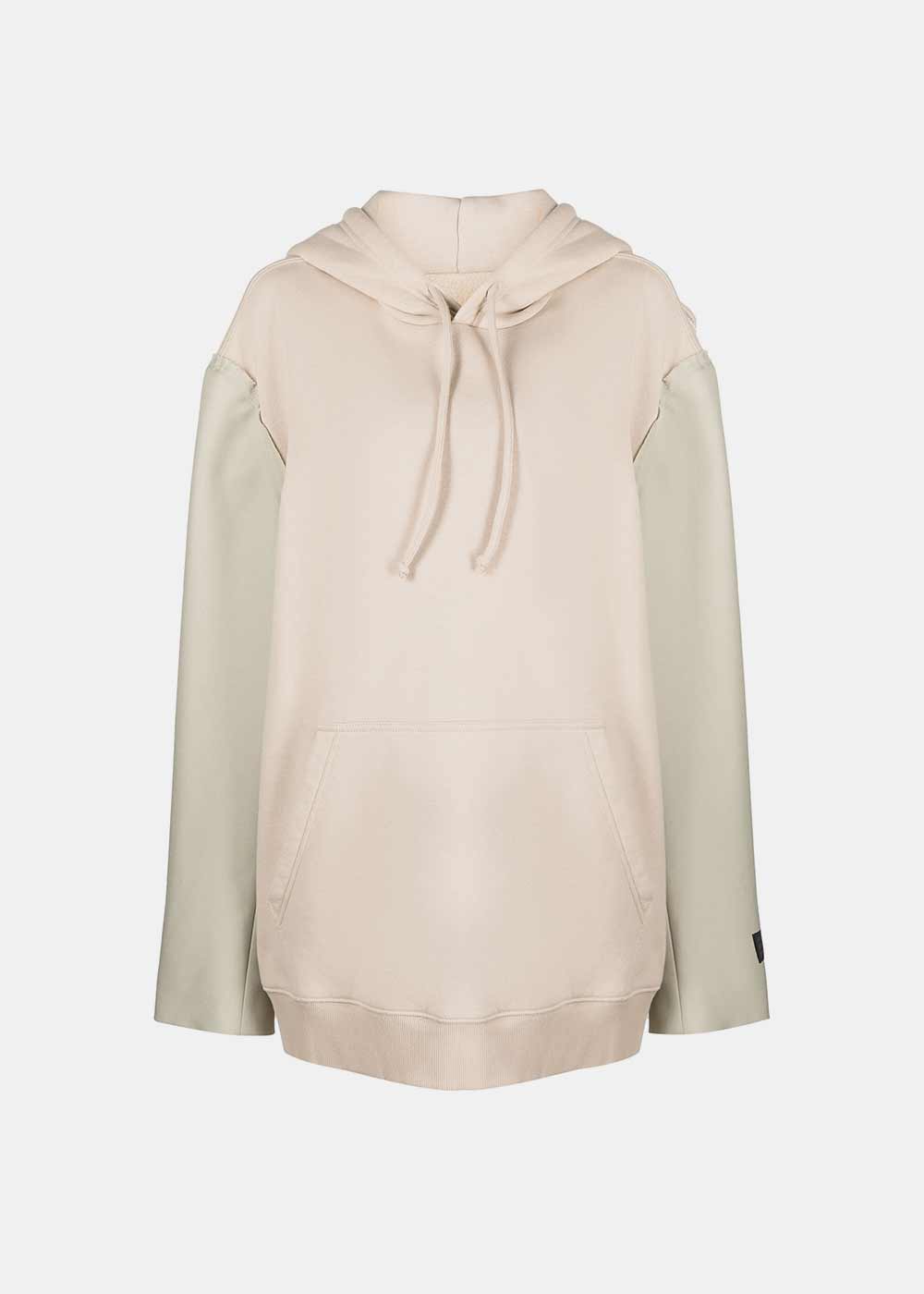 Оригінальна Beige Numbers-Motif Panelled Hoodie Maison margiela – боковий вид