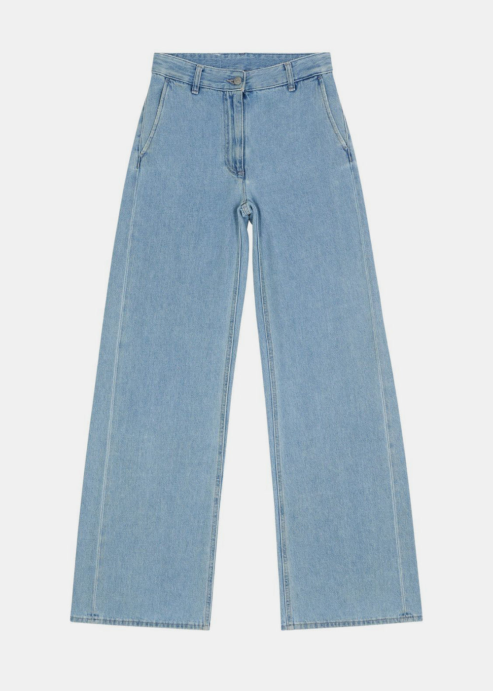Оригінальна Blue Straight-Leg Cut Jeans Maison margiela – боковий вид
