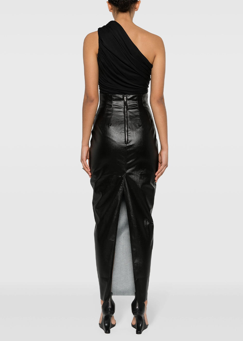 Black Coated Denim Skirt Rick owens оригінал – Купити в Україні – збільшений вид