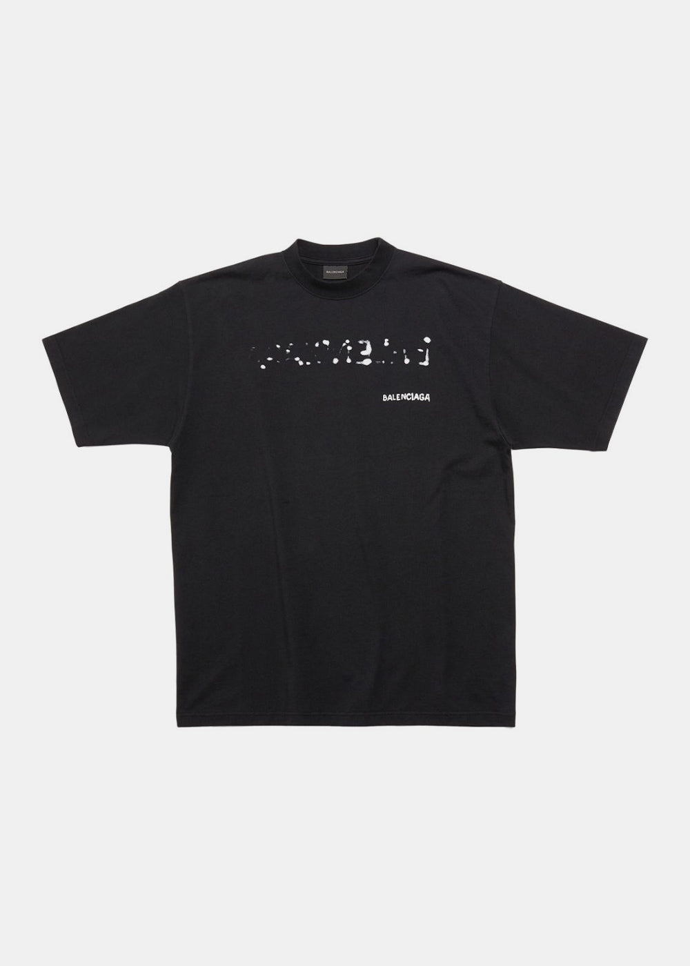 Black Hand Drawn-Logo Large Fit T-Shirt Balenciaga оригінал – Купити в Україні – боковий вид