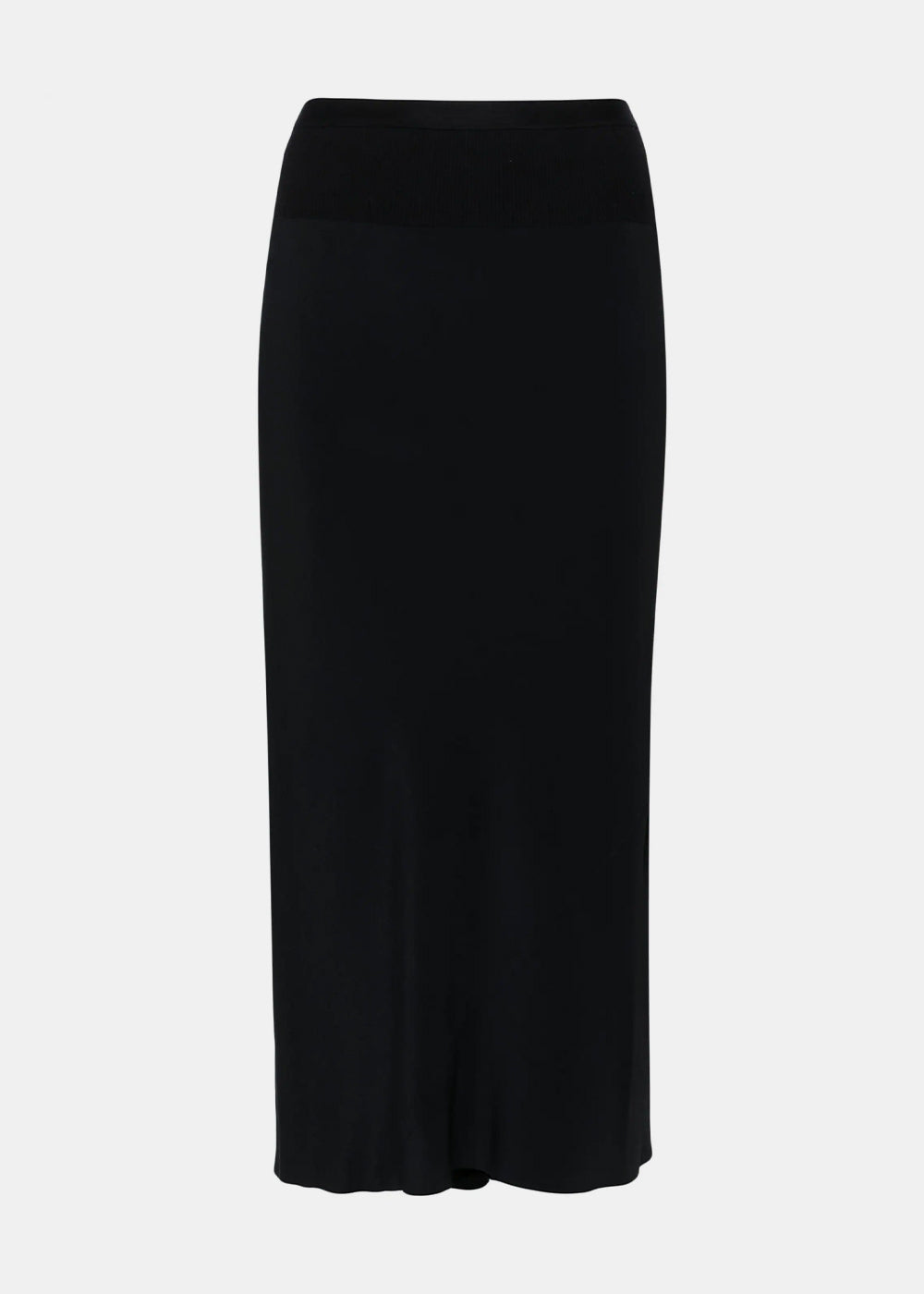 Оригінальна Black Lido MIDI Bias Skirt Rick owens – боковий вид