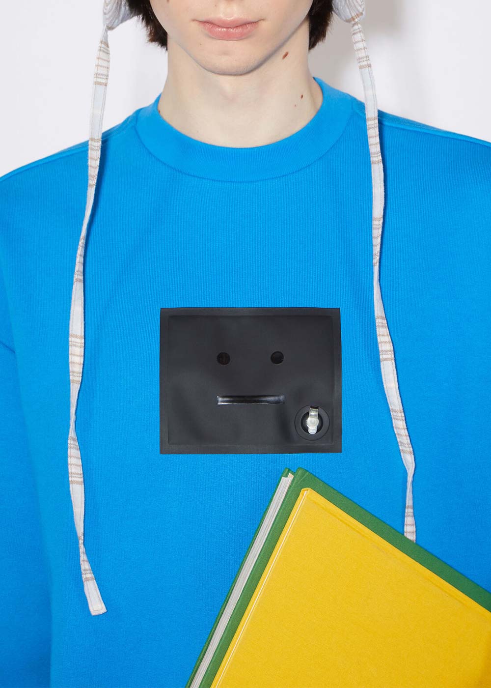Оригінальна Blue Crew Neck Sweatshirt Acne studios – вид ззаду