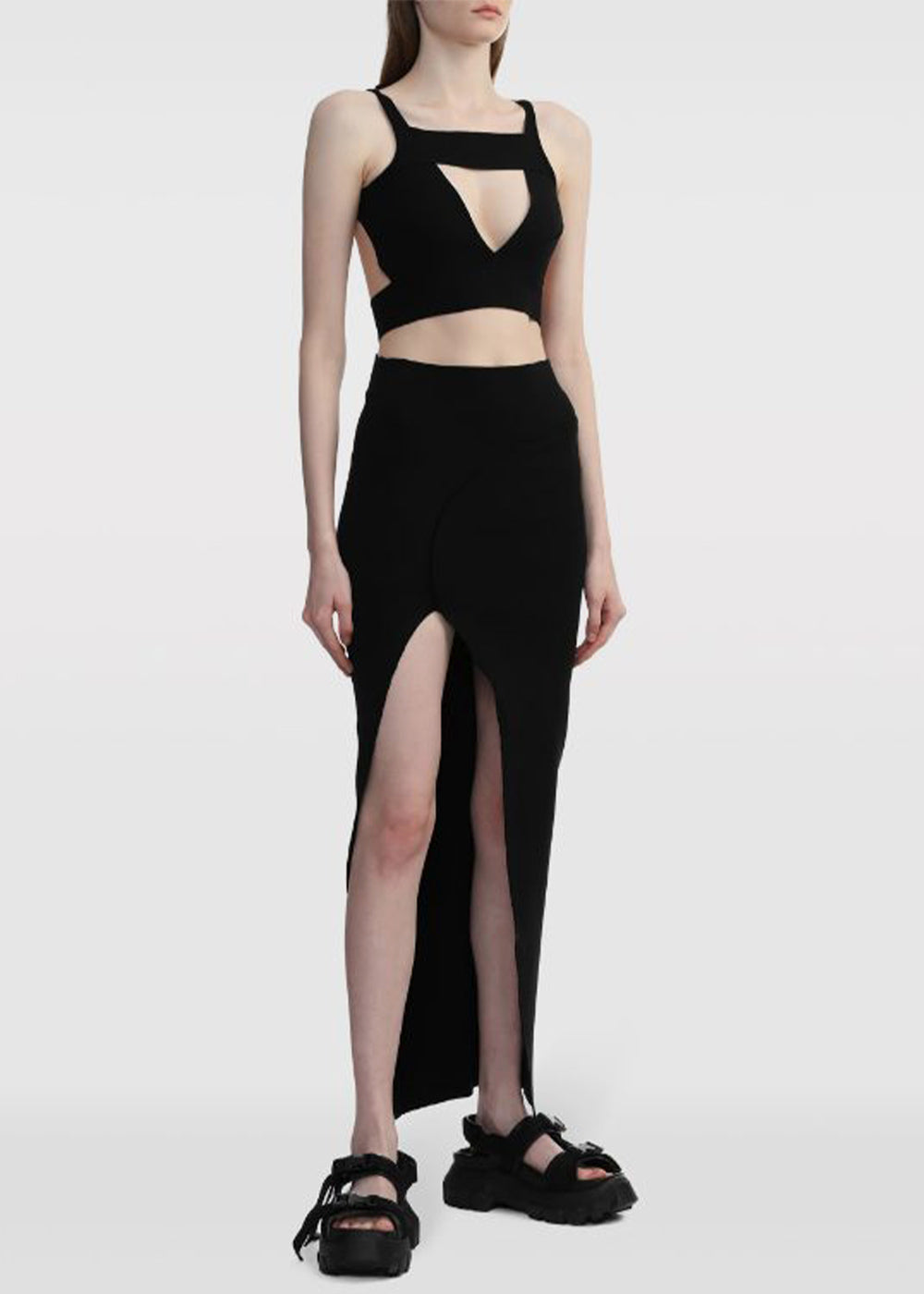 Black Sling Bra Tank Top Rick owens – Гарантія оригінальності – збільшений вид