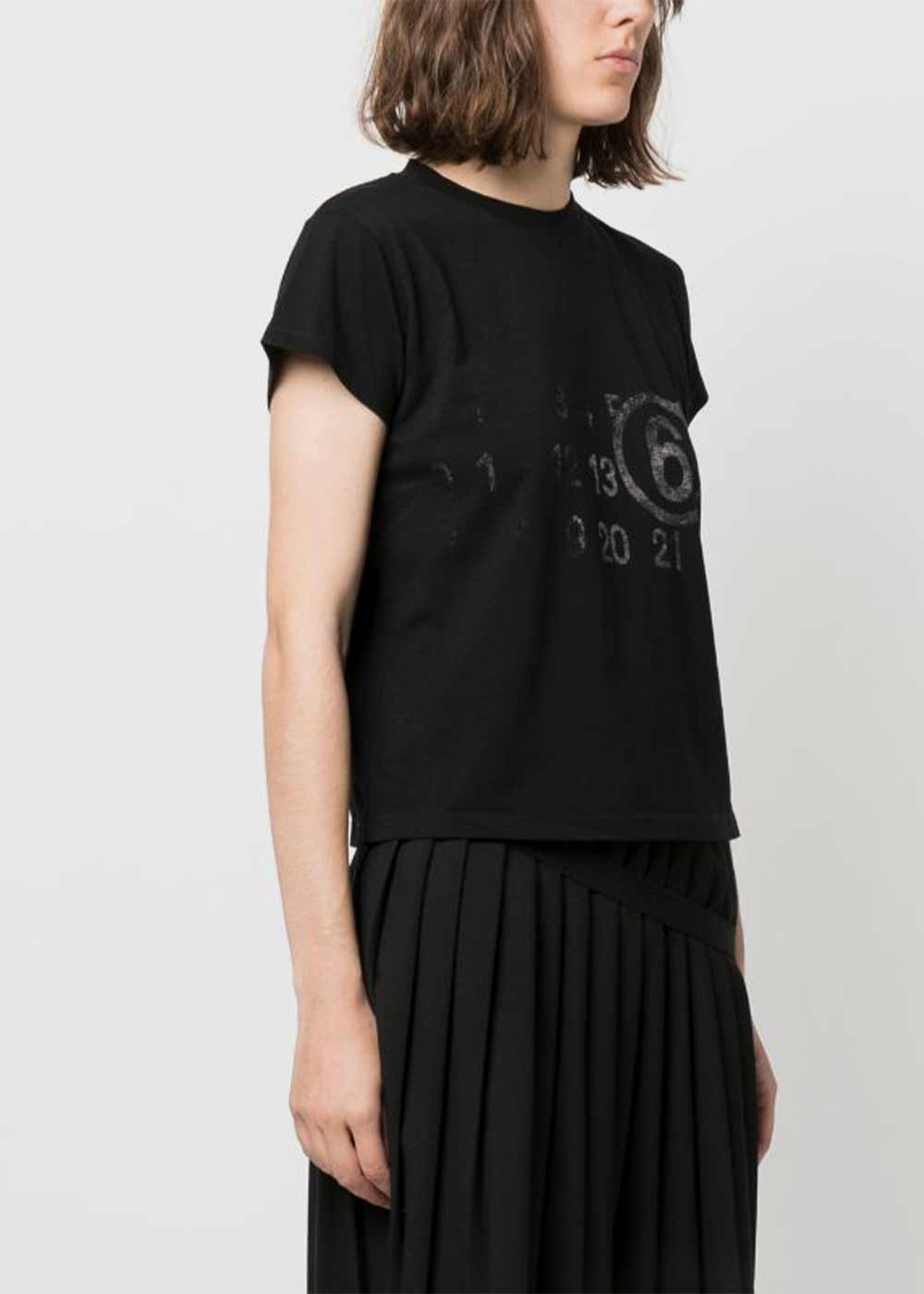 Black Signature Number-Print T-Shirt Maison margiela оригінал – Купити в Україні – детальний вид