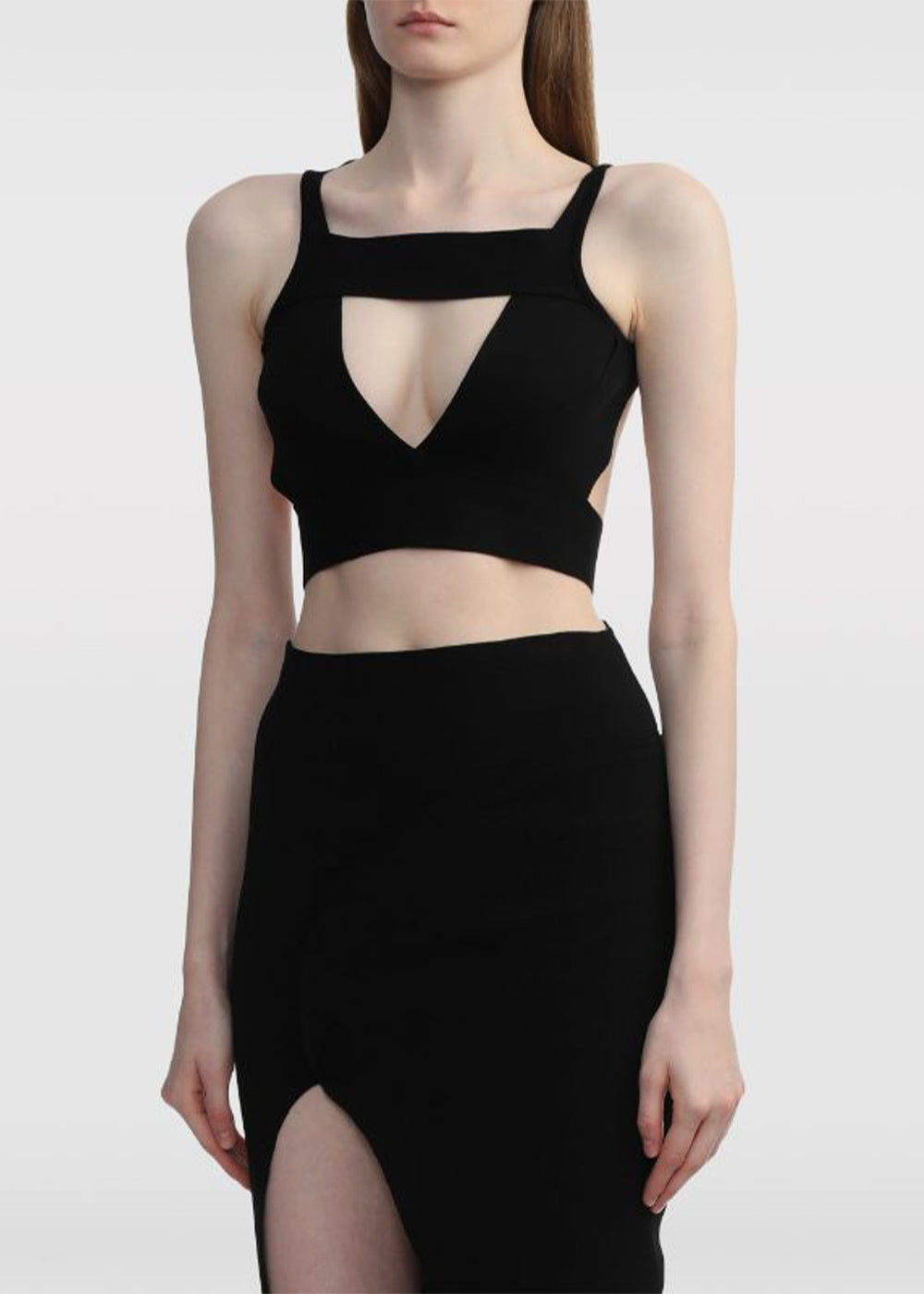Black Sling Bra Tank Top Rick owens – Гарантія оригінальності – вид ззаду