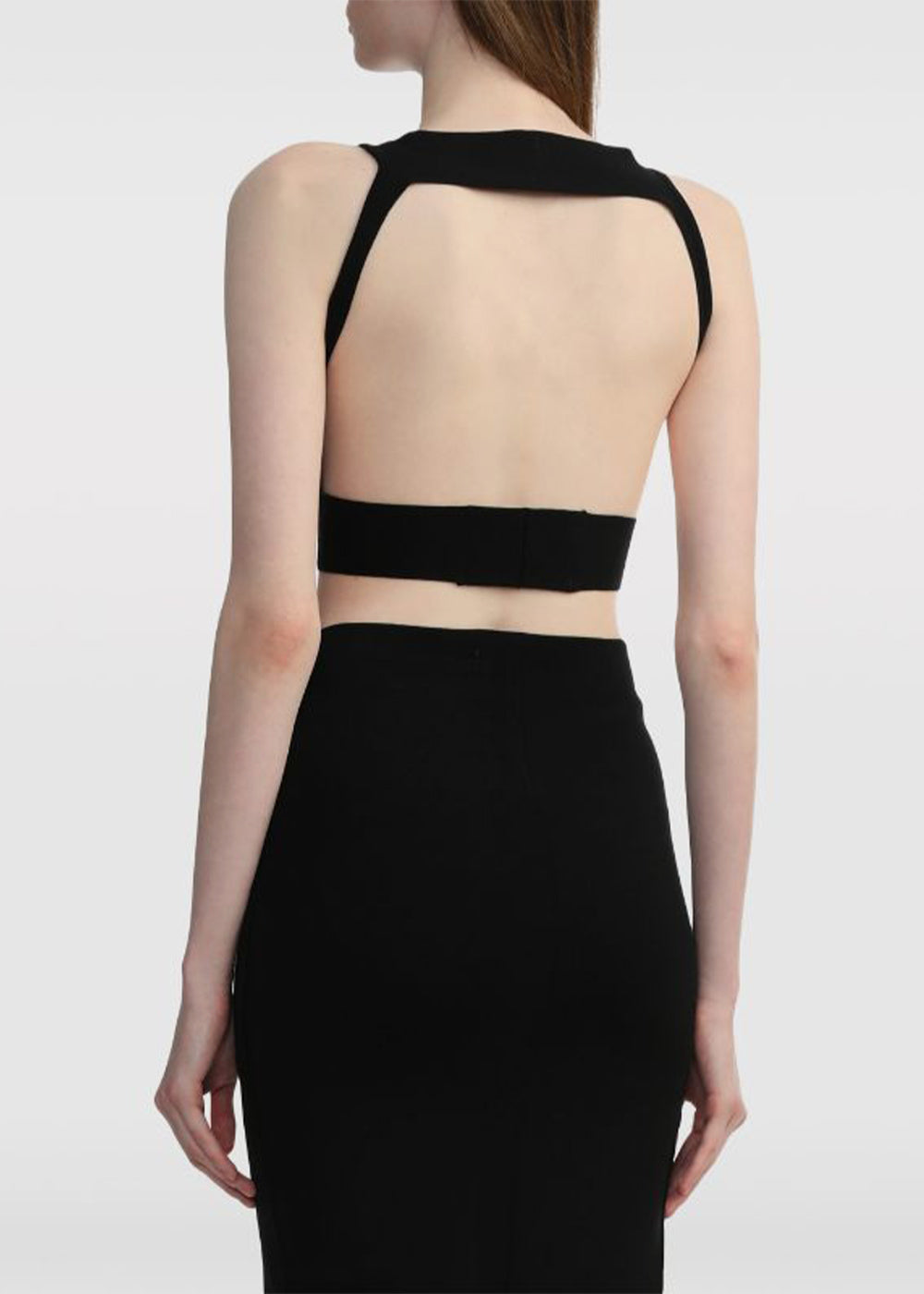 Black Sling Bra Tank Top Rick owens – Гарантія оригінальності – детальний вид