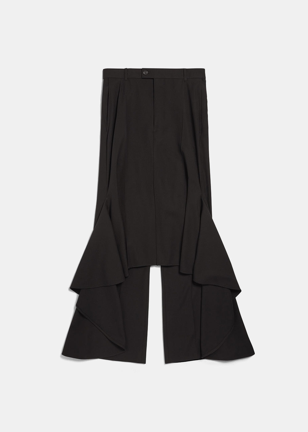 Оригінальна Black Deconstructed Godet Skirt Balenciaga – вид ззаду