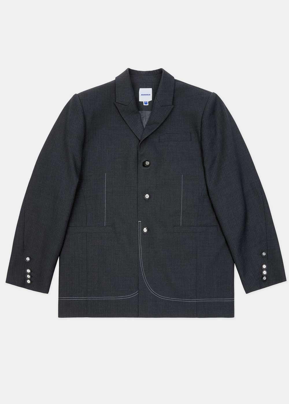 Оригінальна Grey Semi-Oversized Fit Blazer Ader error – боковий вид