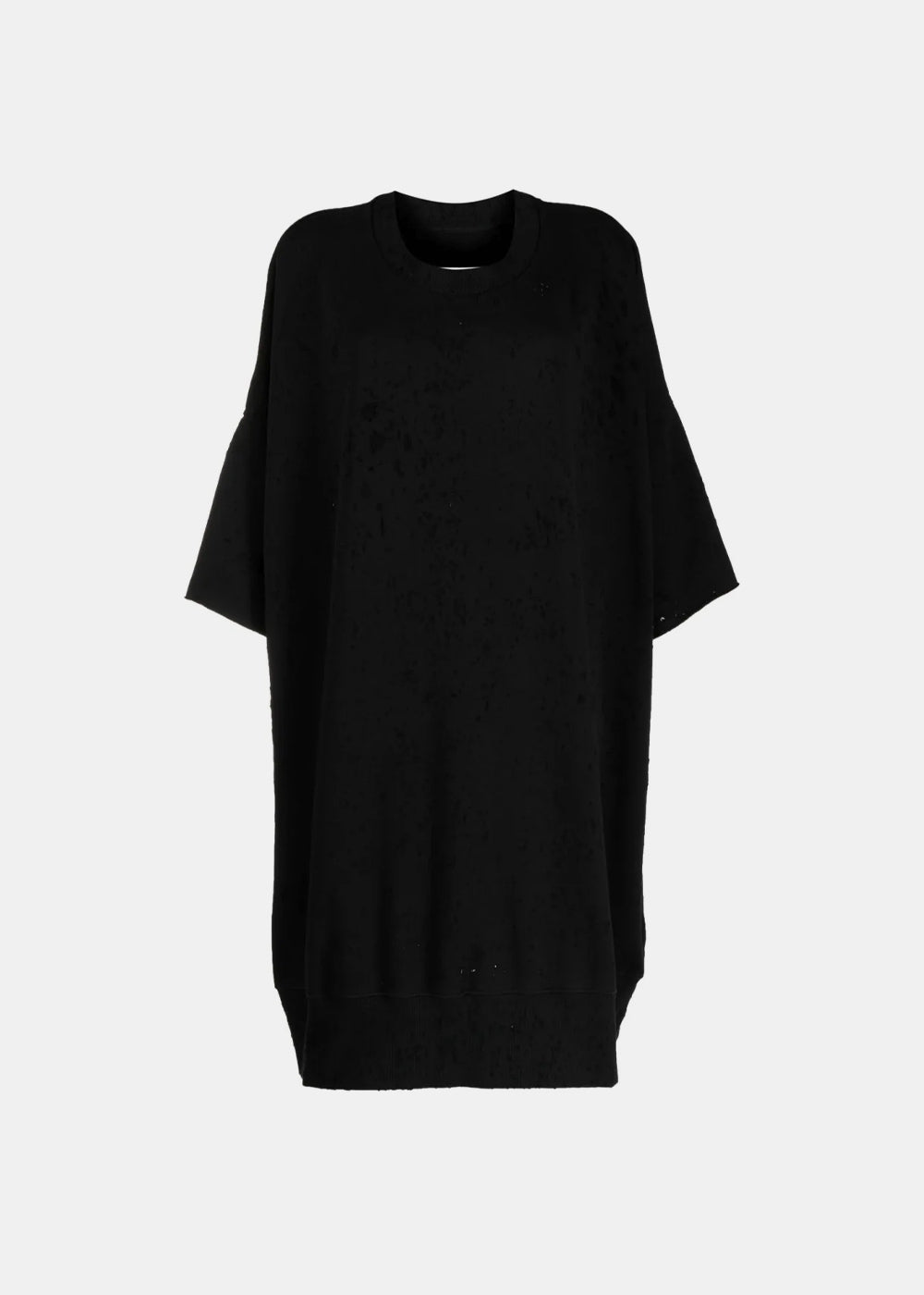 Оригінальна Black Distressed Sweatshirt Dress Maison margiela – боковий вид