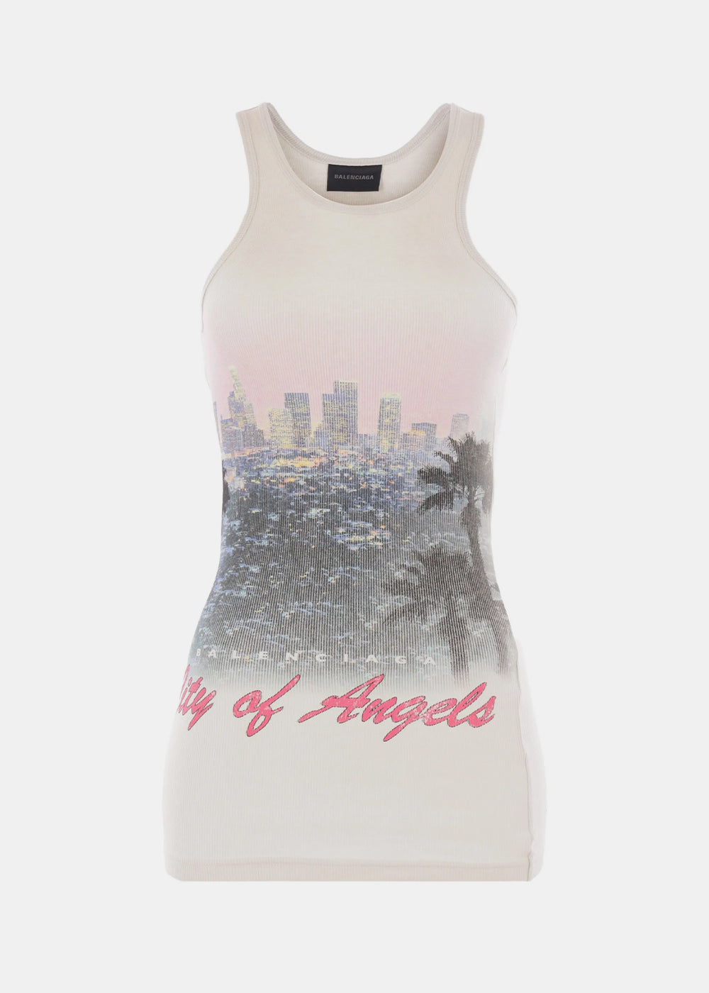 Dirty White City Of Angels Tank Top Balenciaga – Гарантія оригінальності – боковий вид