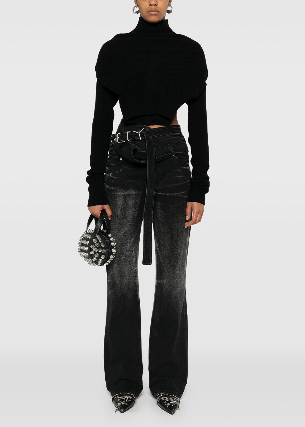 Black Headon Dbl Lupetto Sweater Rick owens оригінал – Купити в Україні – вид ззаду