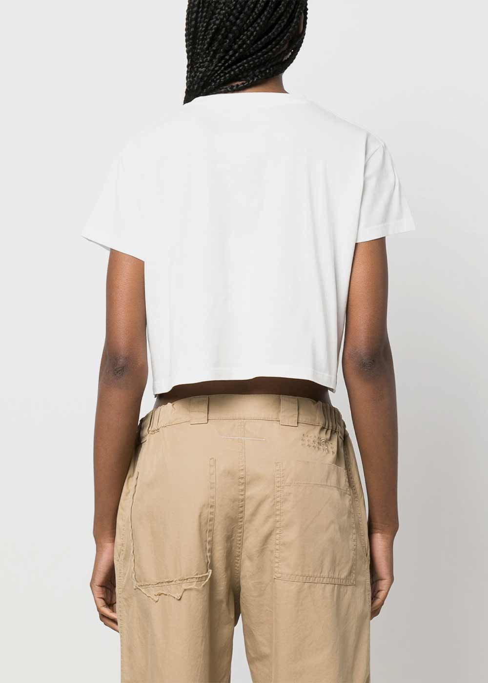 Оригінальна White Signature Number-Print T-Shirt Maison margiela – збільшений вид