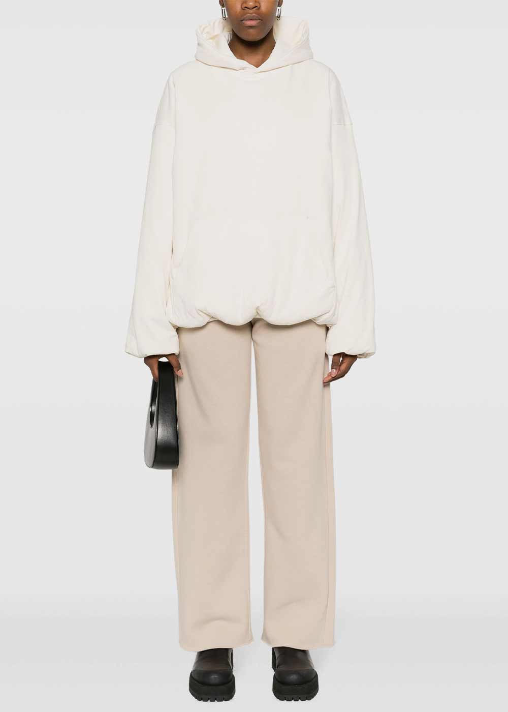 Beige Numbers-Motif Wide-Leg Trousers Maison margiela – Гарантія оригінальності – вид ззаду