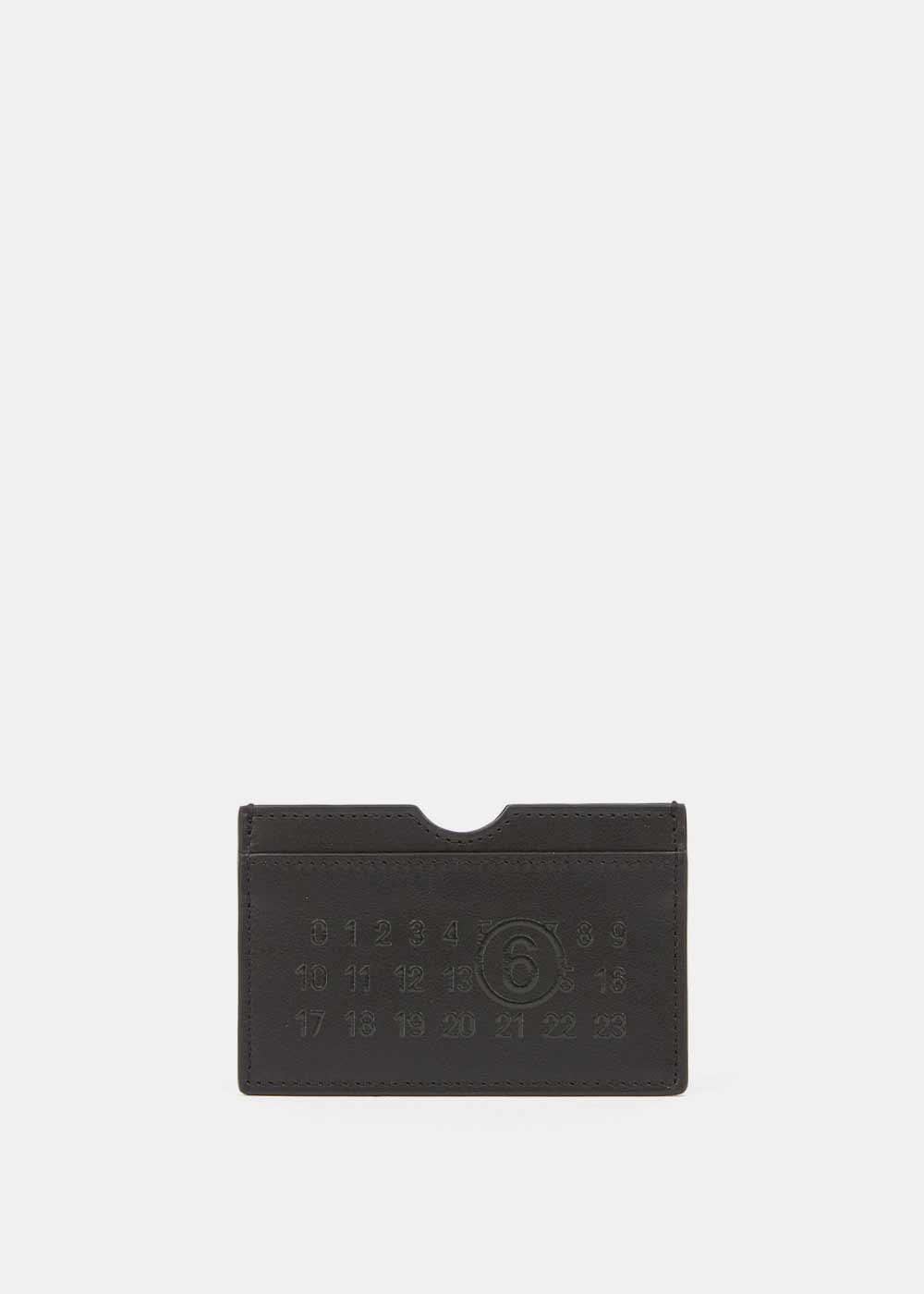 Black Numeric Logo-Embossed Card Holder Maison margiela оригінал – Купити в Україні – боковий вид