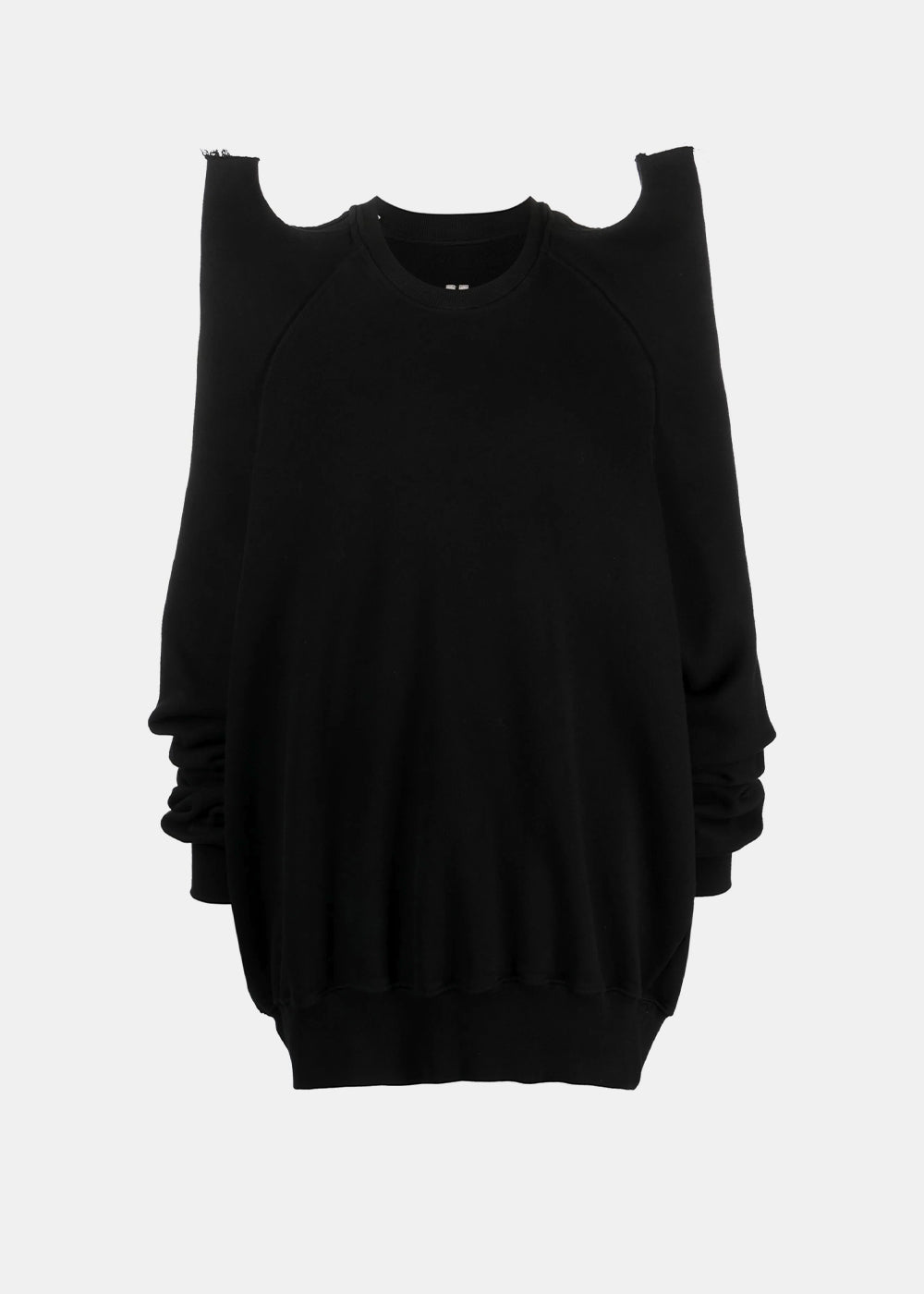 Black Tec 3d-Detail Sweatshirt Rick owens – Гарантія оригінальності – боковий вид
