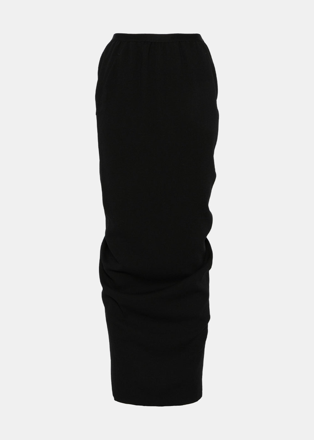 Black Pillar Maxi Skirt Rick owens – Гарантія оригінальності – боковий вид