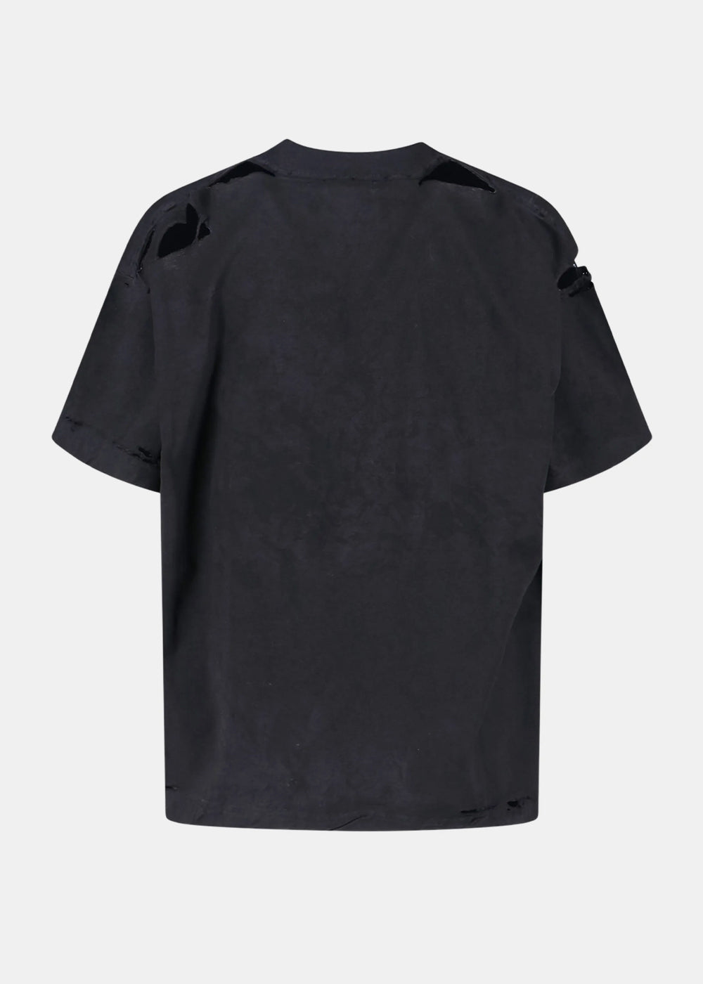Оригінальна Washed Black Emo Team Logo T-Shirt Balenciaga – вид ззаду
