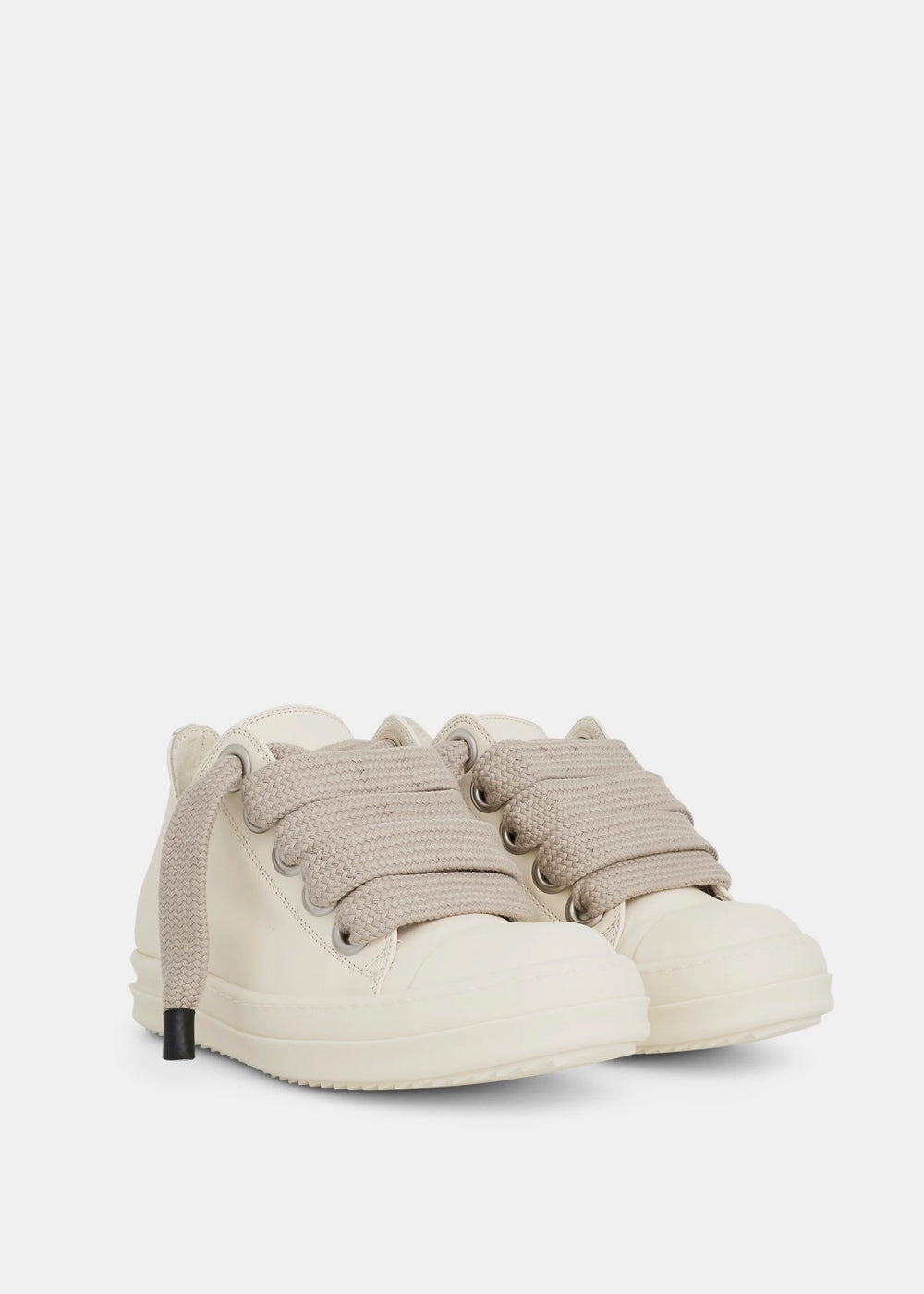 Milk White Jumbo Laced Low Top Sneaker Rick owens оригінал – Купити в Україні – вид ззаду