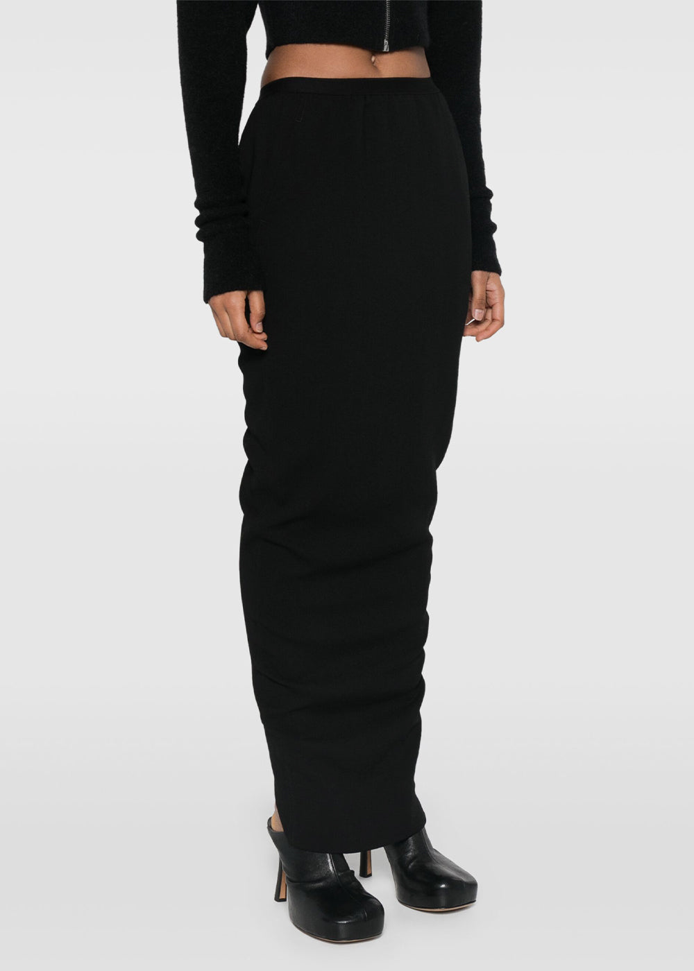 Black Pillar Maxi Skirt Rick owens – Гарантія оригінальності – детальний вид