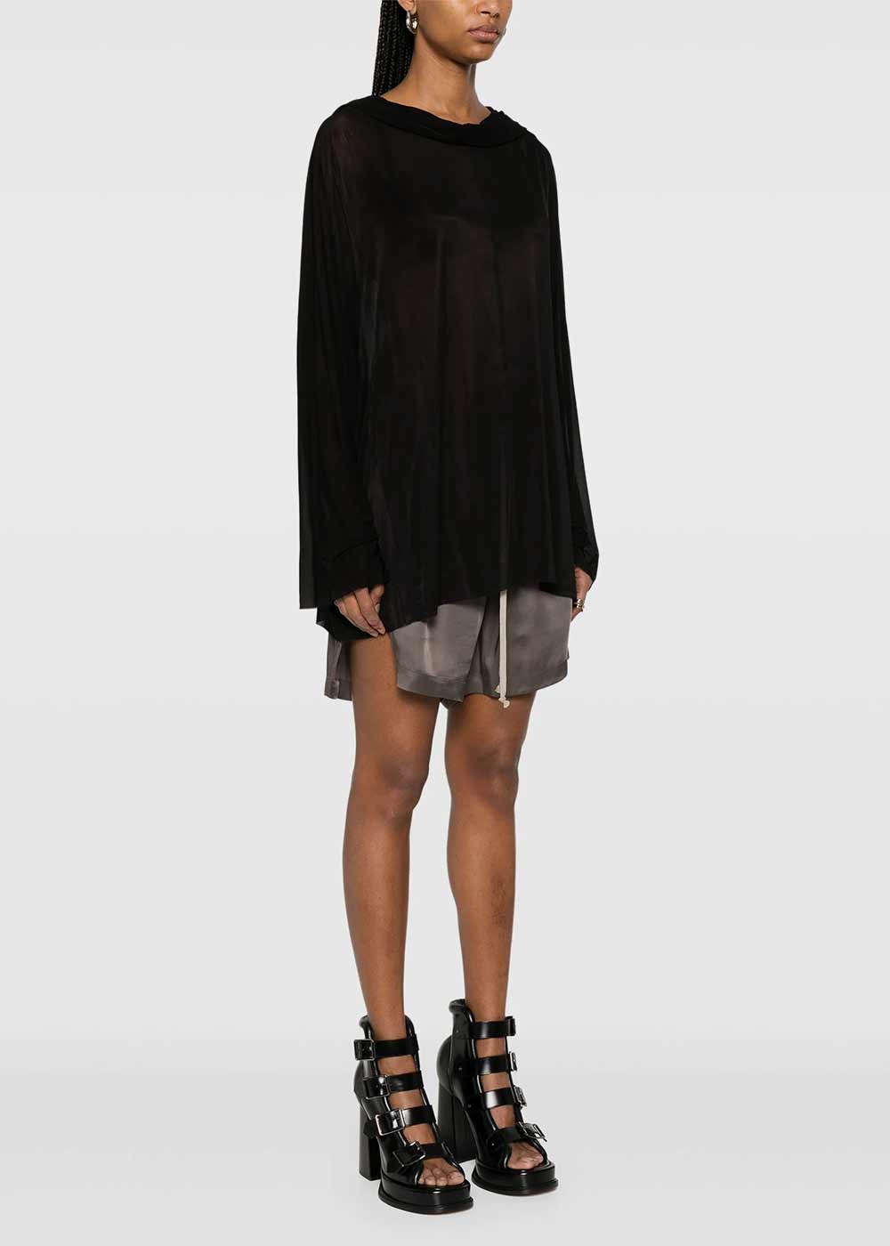 Black Hooded Tunic Rick owens оригінал – Купити в Україні – детальний вид