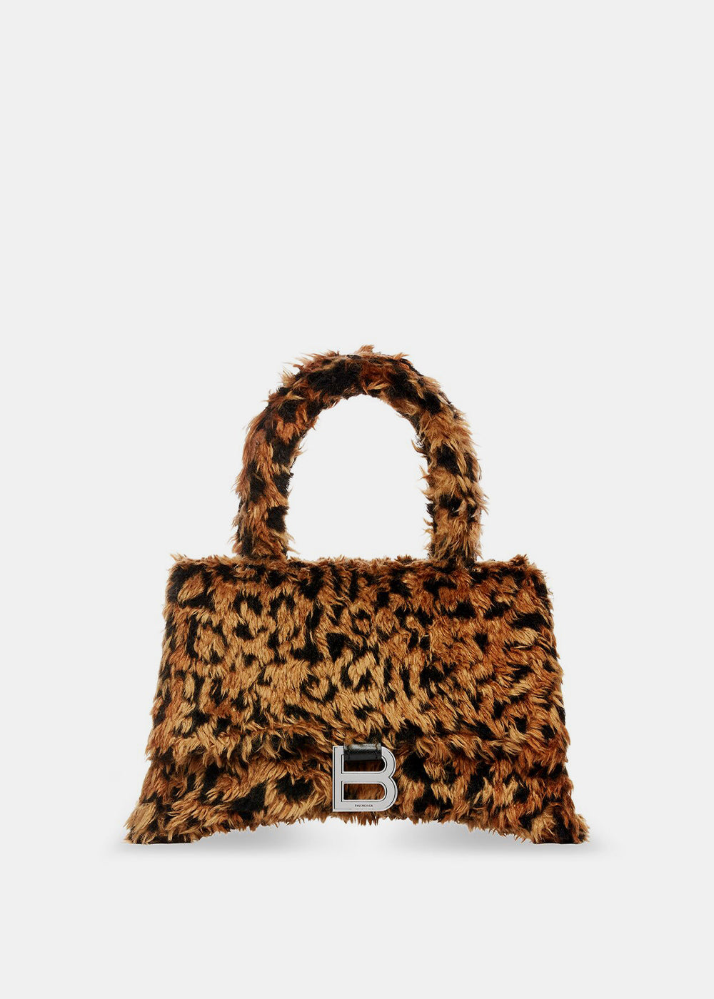 Leopard Hourglass Small Handbag With Strap Balenciaga – Гарантія оригінальності – боковий вид