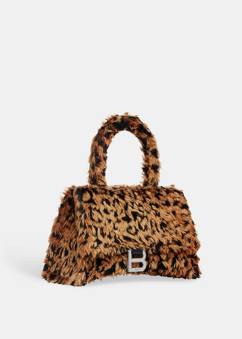 Leopard Hourglass Small Handbag With Strap Balenciaga – Гарантія оригінальності – вид ззаду