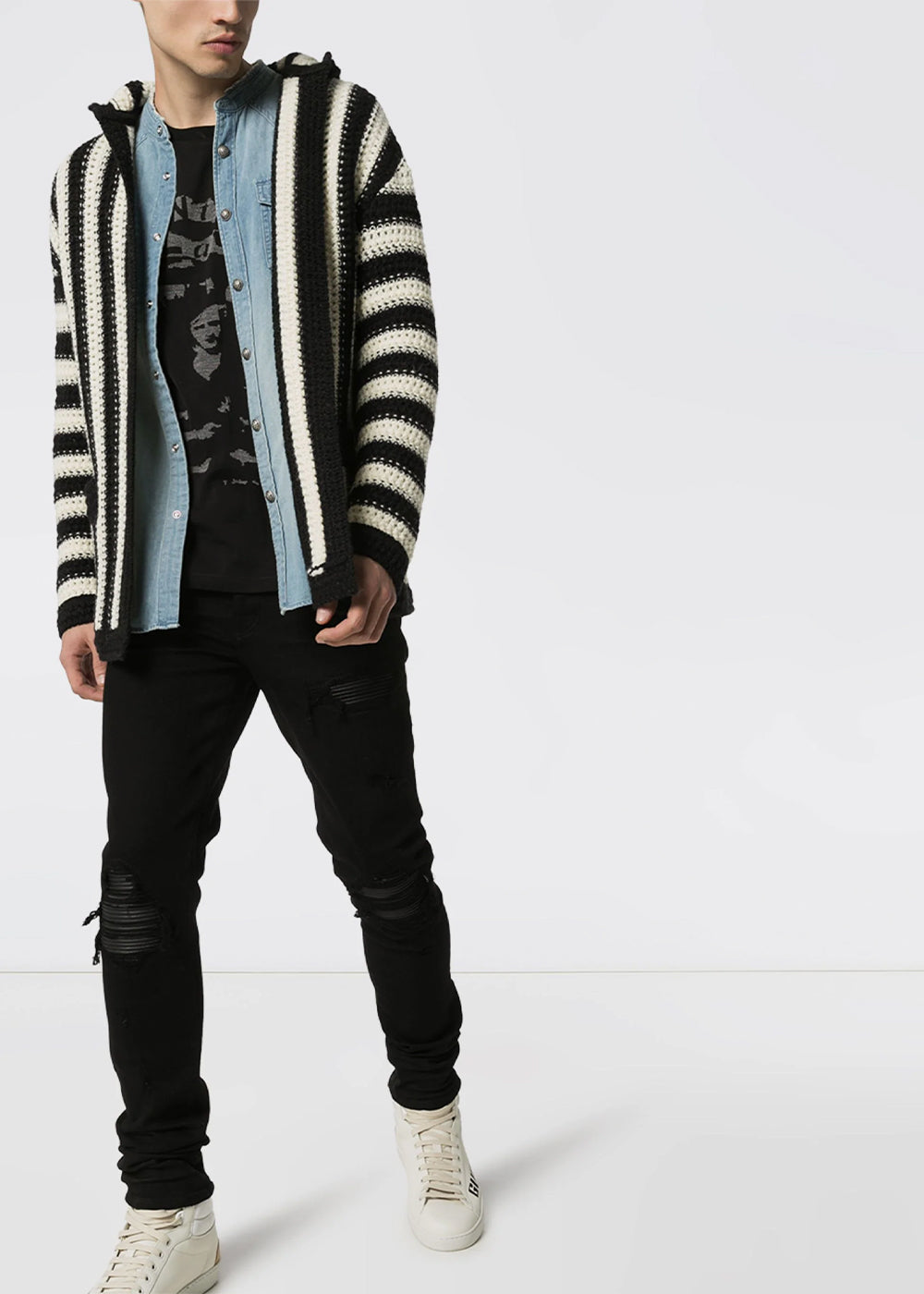 Black Mx1 Jeans Amiri оригінал – Купити в Україні – вид ззаду