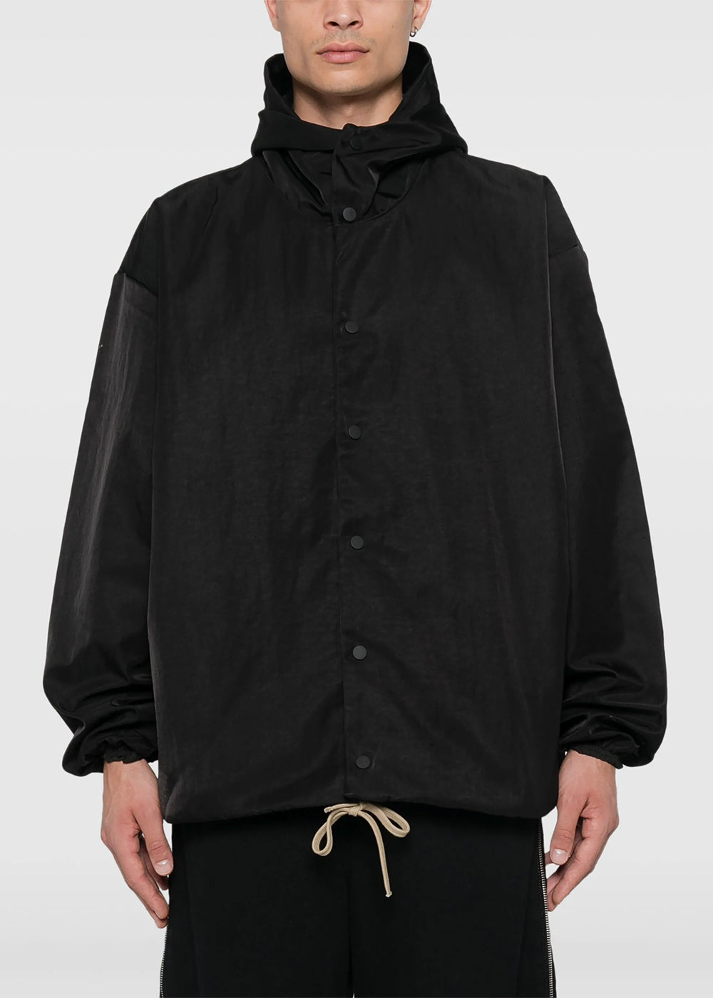 Оригінальна Black Hooded Coaches Jacket Fear of god – детальний вид