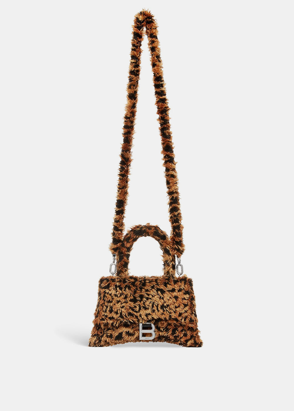 Leopard Hourglass Small Handbag With Strap Balenciaga – Гарантія оригінальності – збільшений вид