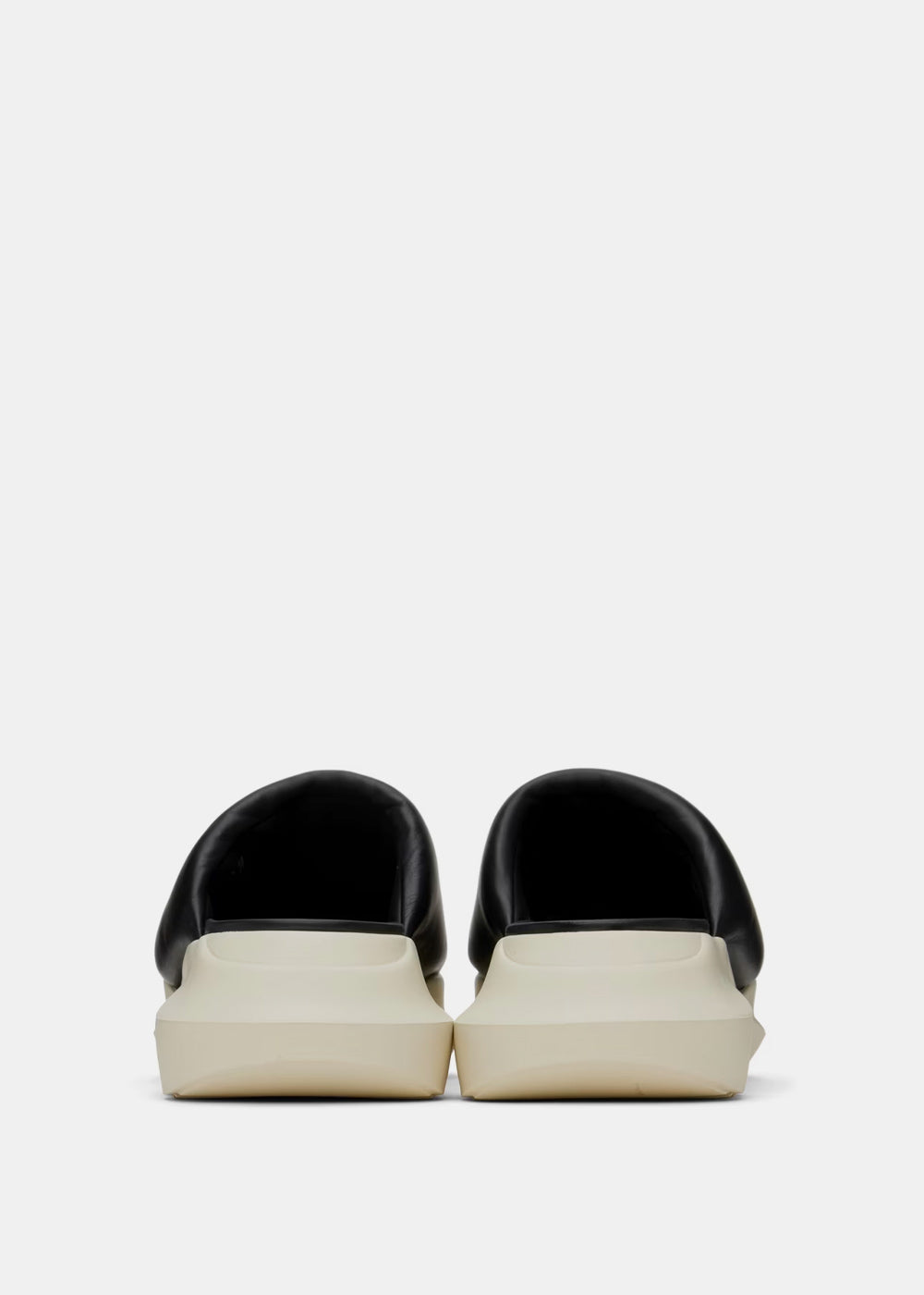 Black Leather Platform Sliders Rick owens – Гарантія оригінальності – збільшений вид