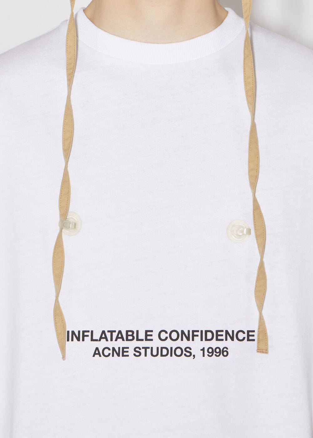 White Printed T-Shirt Acne studios оригінал – Купити в Україні – вид ззаду