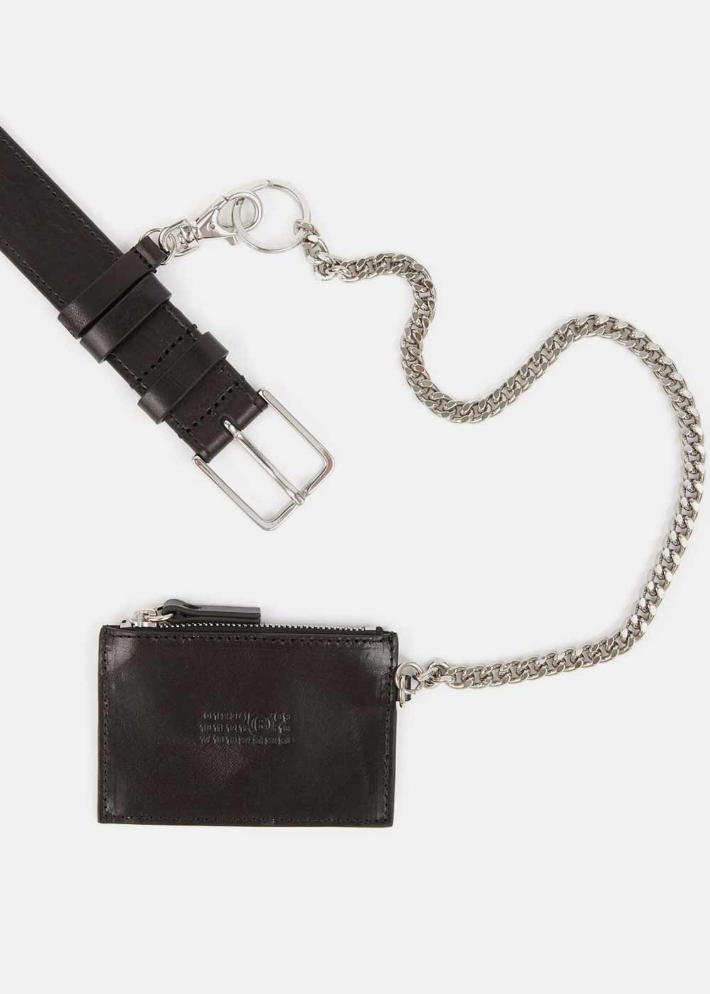 Black Chain-Link Buckle Belt Maison margiela – Гарантія оригінальності – детальний вид