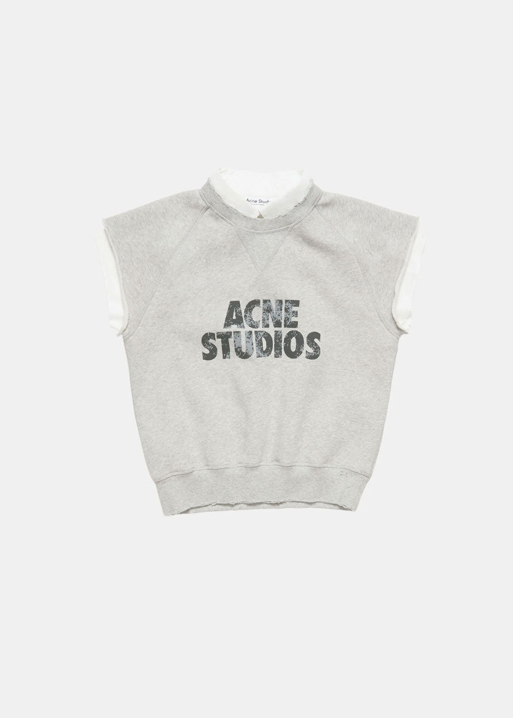Grey Layered Fleece Vest Acne studios оригінал – Купити в Україні – боковий вид