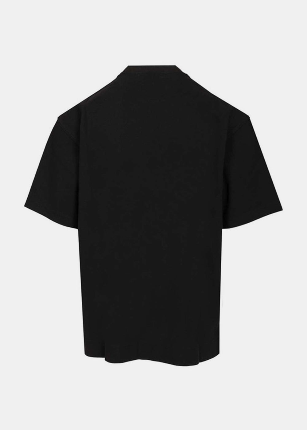 Оригінальна Black Embroidered Logo T-Shirt Acne studios – вид ззаду