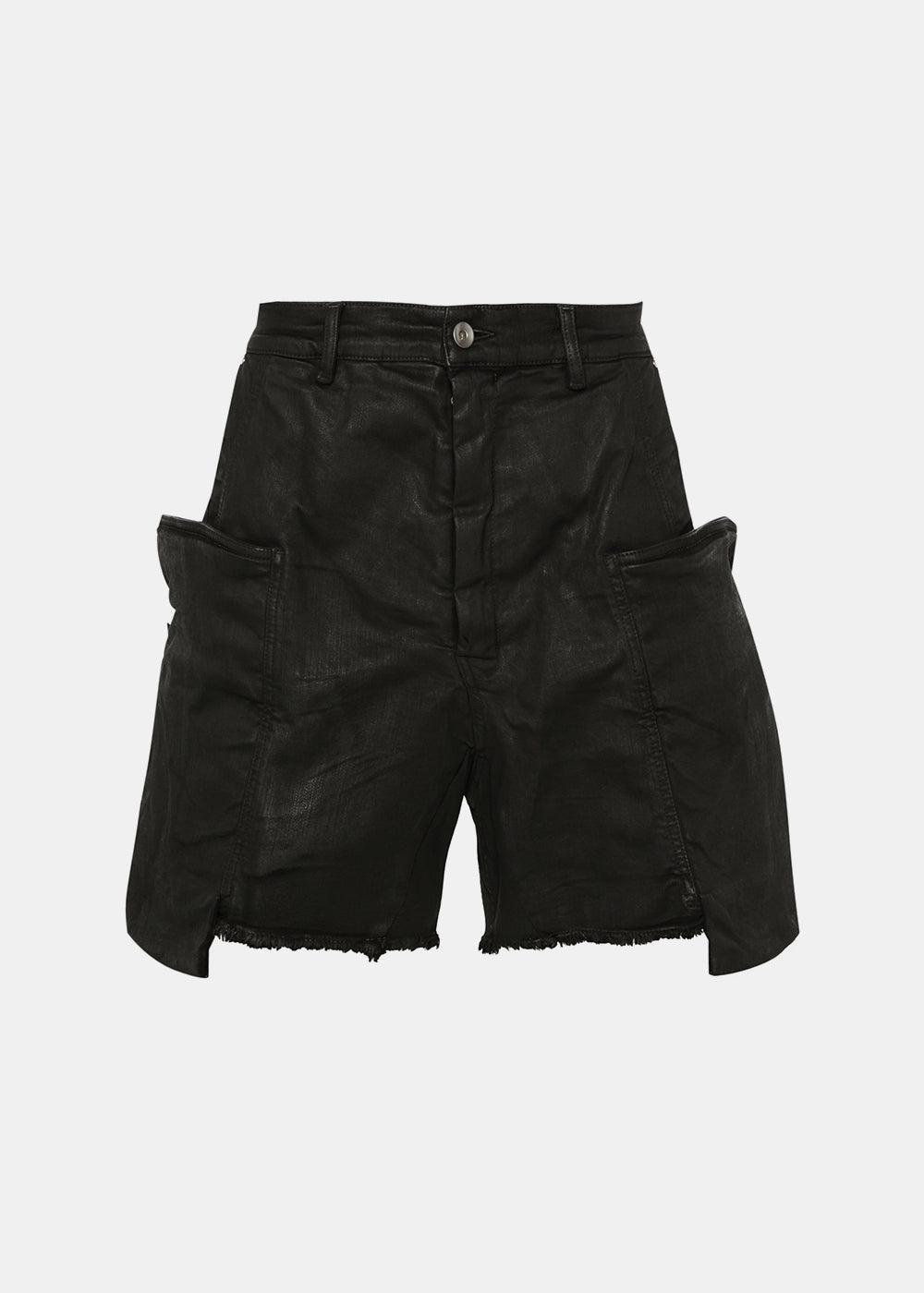 Black Stefan Cargo Shorts Rick owens оригінал – Купити в Україні – боковий вид