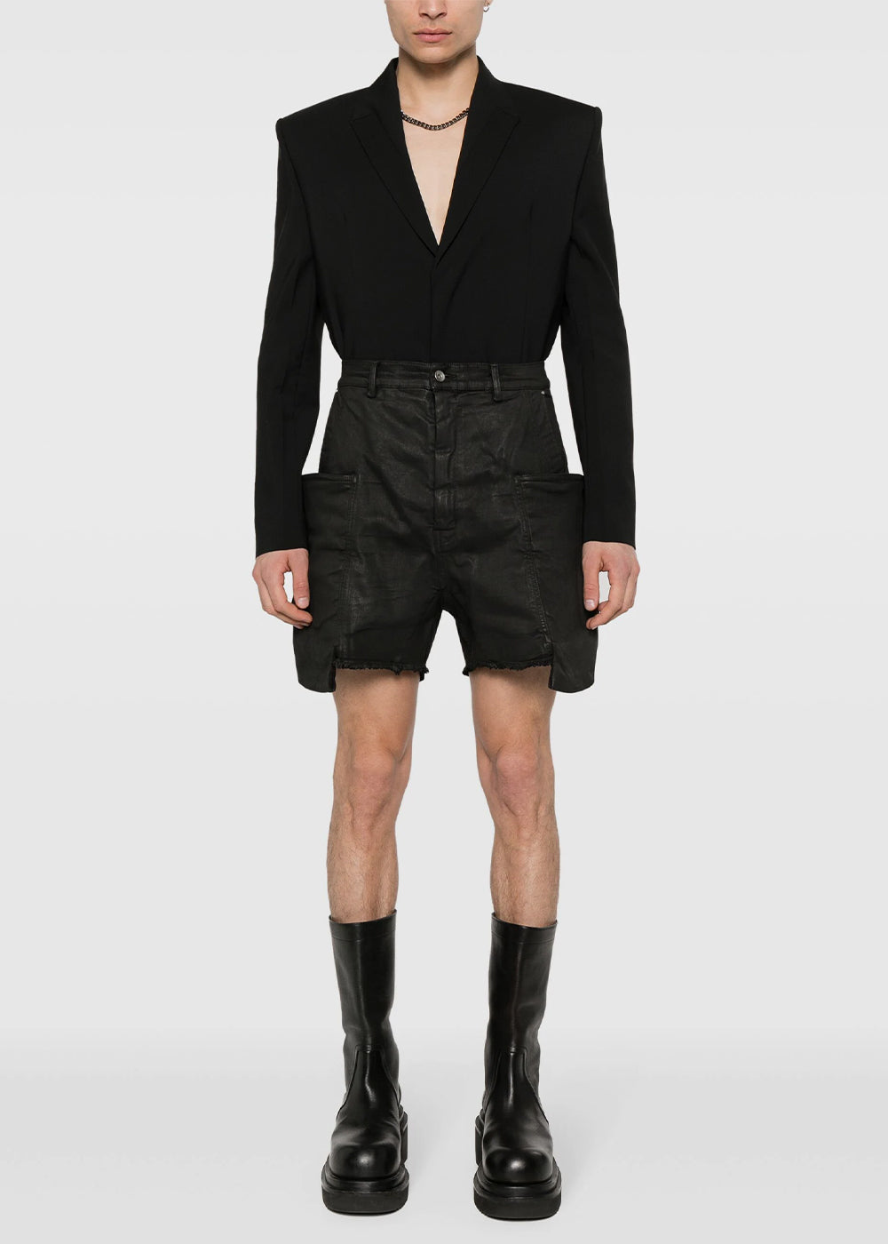 Black Stefan Cargo Shorts Rick owens оригінал – Купити в Україні – вид ззаду