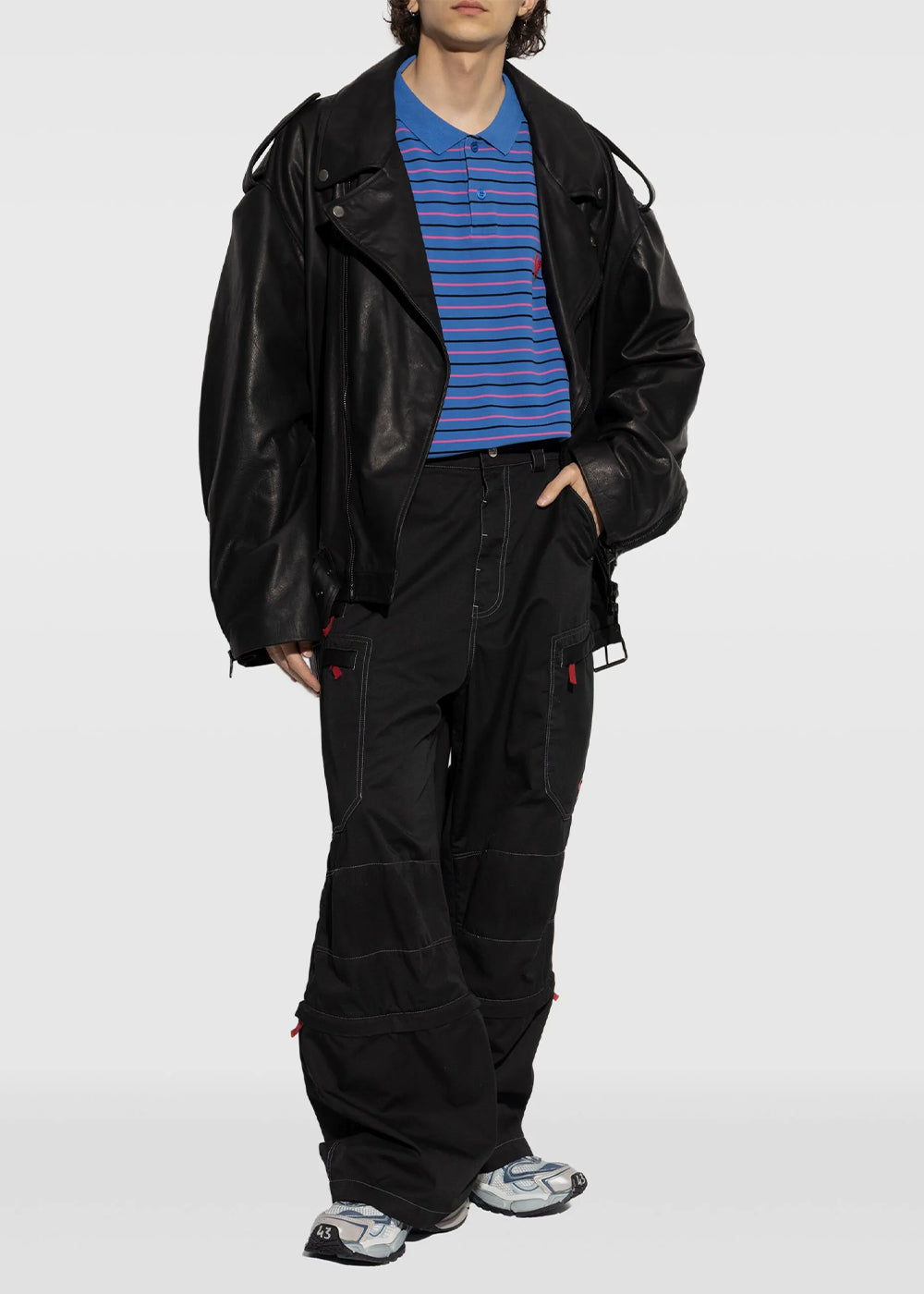 Blue Laurel Classic Fitted Polo Balenciaga – Гарантія оригінальності – вид ззаду
