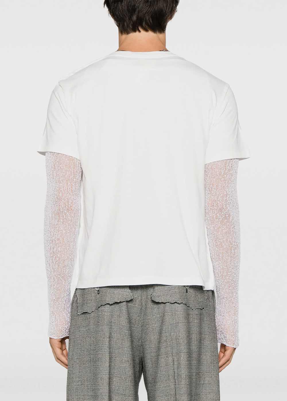 White Numbers-Print Cotton T-Shirt Maison margiela оригінал – Купити в Україні – збільшений вид