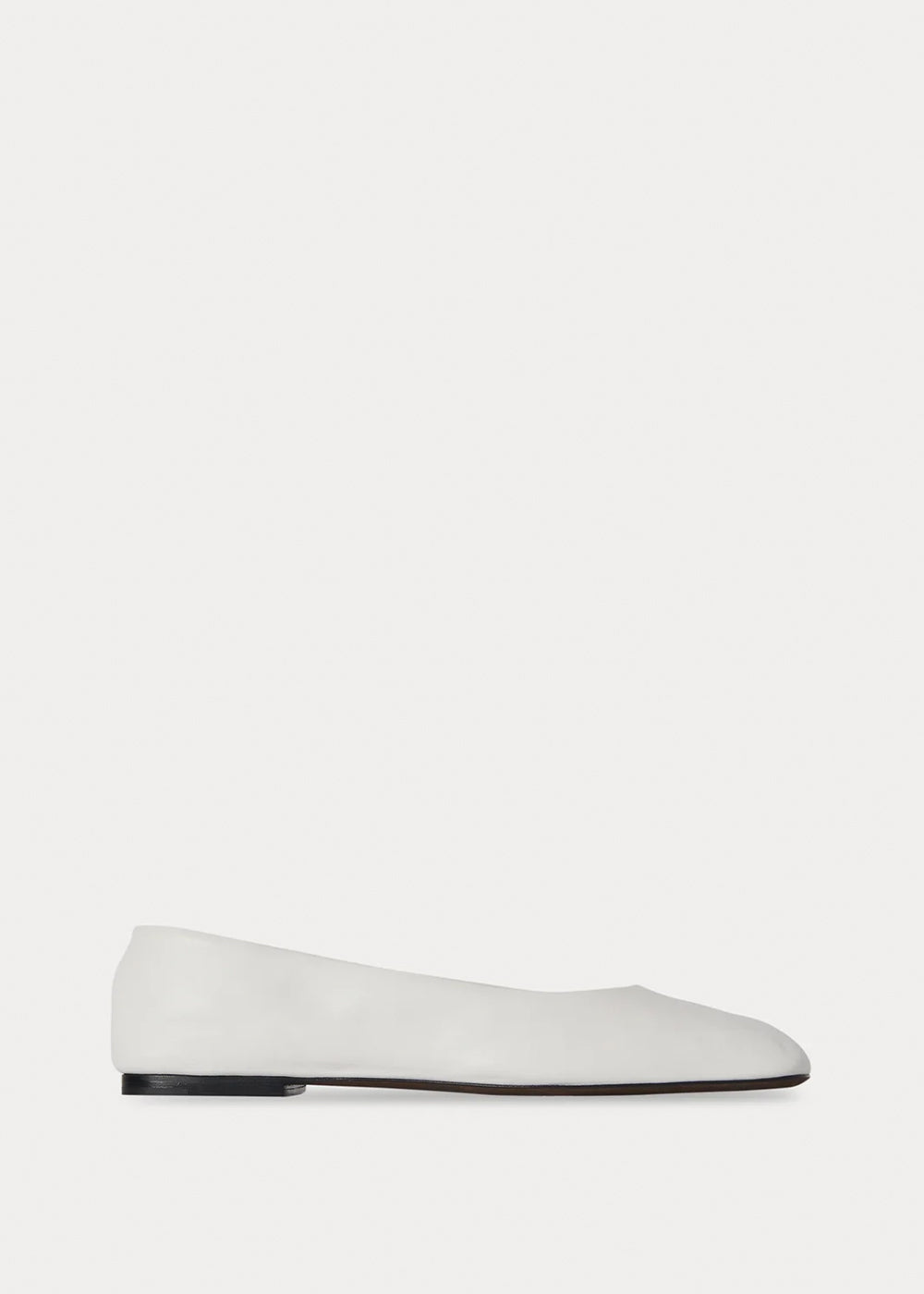 Оригінальна White Square Ballet Flat The row – боковий вид