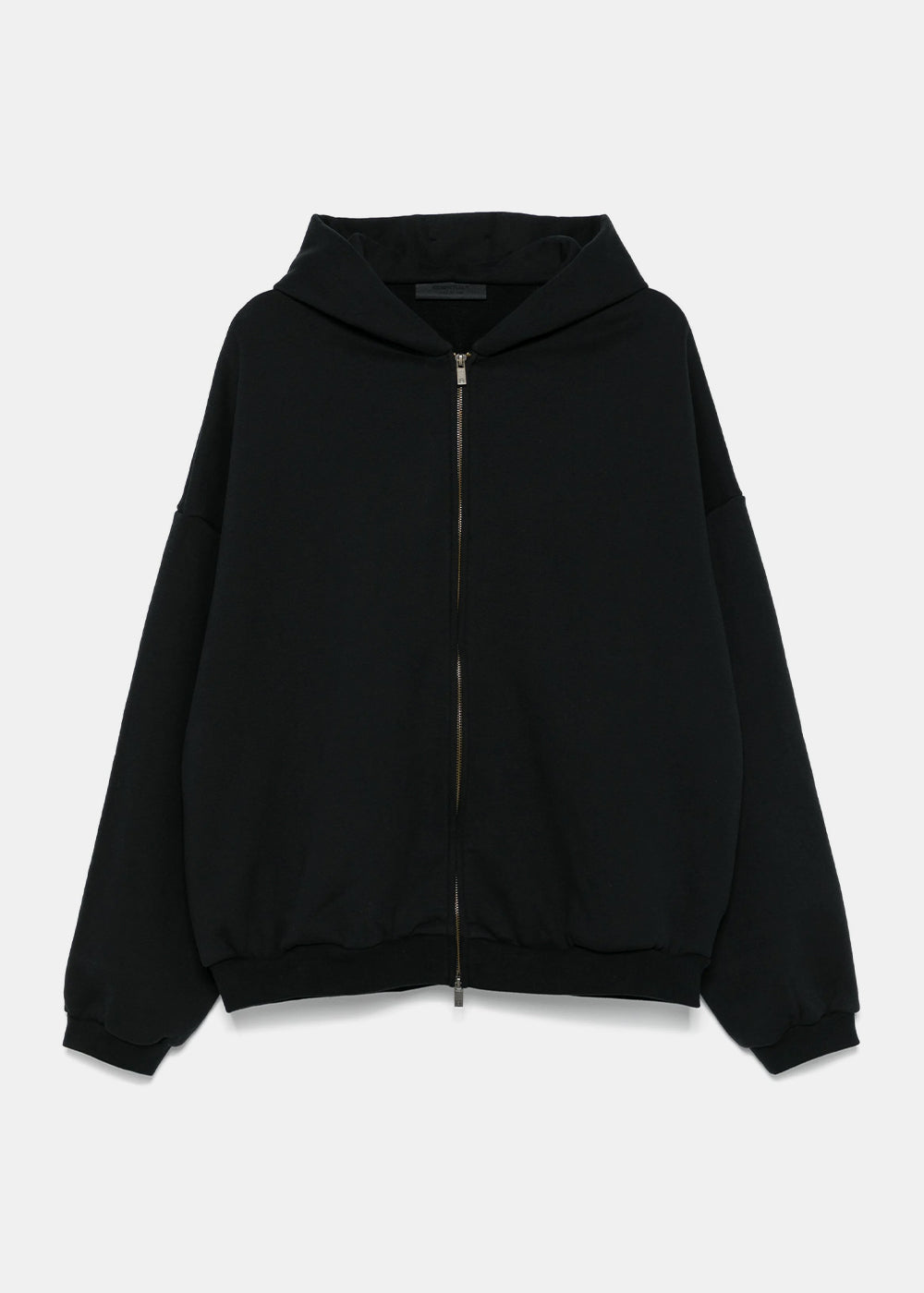 Оригінальна Black Heavy Fleece Full Zip Hoodie Fear of god – боковий вид - FEAR OF GOD