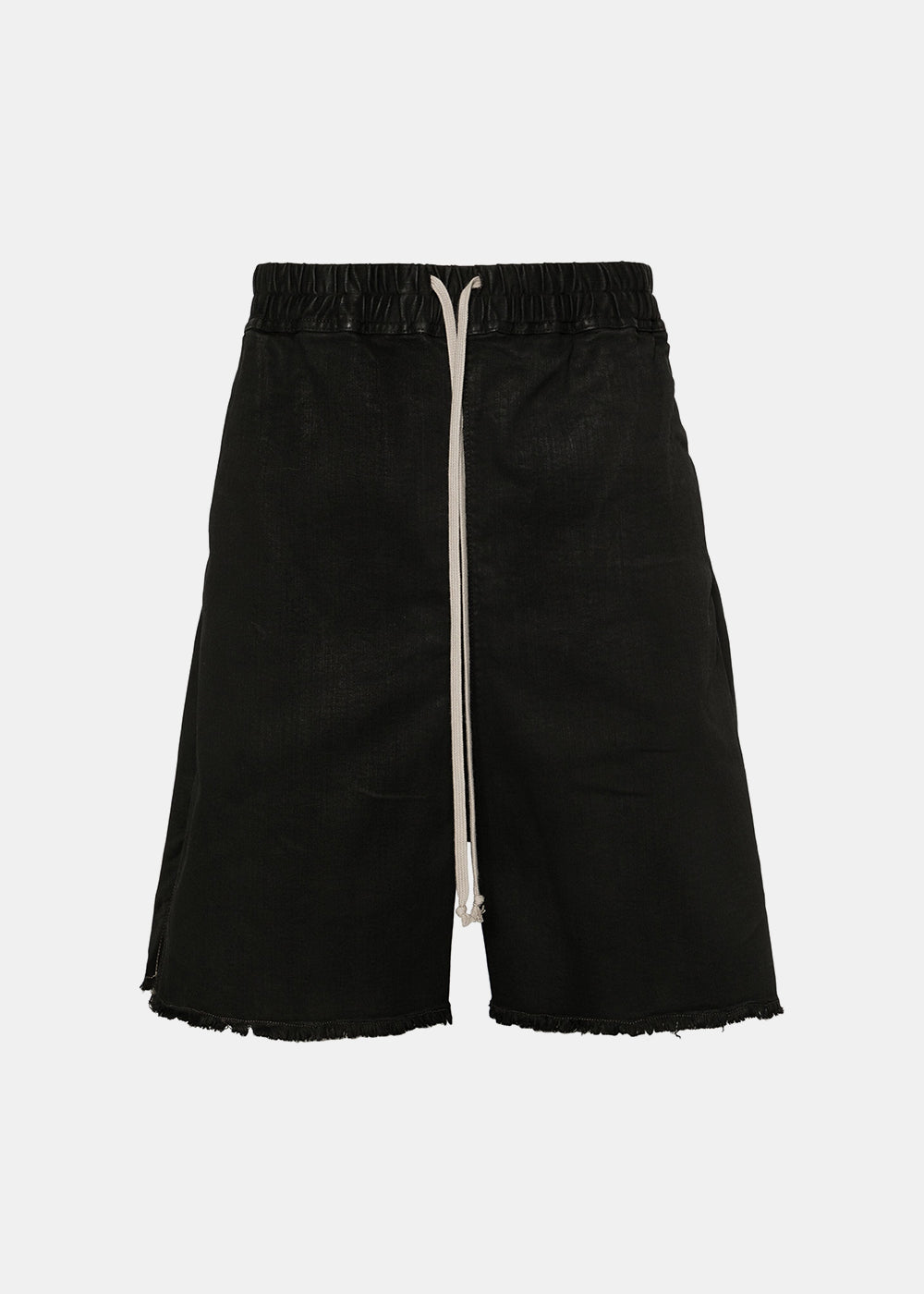 Black Wax Denim Shorts Rick owens оригінал – Купити в Україні – боковий вид