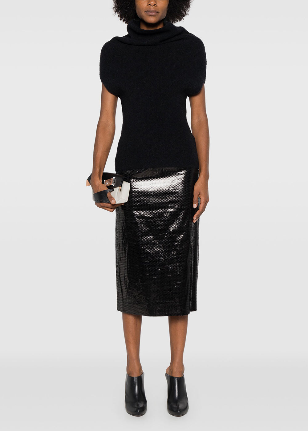 Оригінальна Black Crater Knitted Top Rick owens – вид ззаду